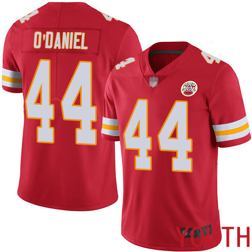 Youth Kansas City Chiefs #44 ODaniel Dorian Red Team Color Vapor Untouchable Limited Player Nike NFL Jersey